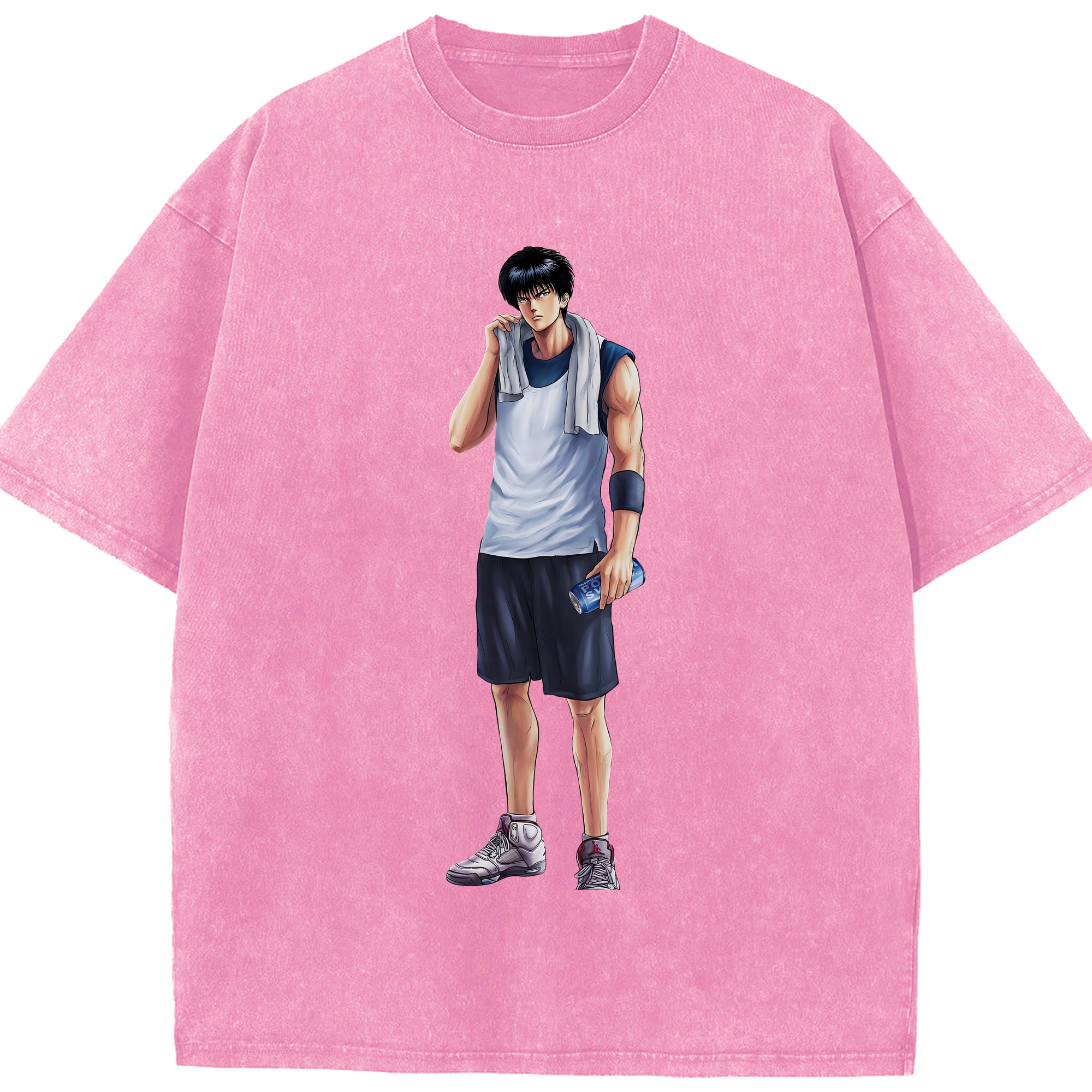 （画像用） SLAM DUNK／スラムダンク 綿100% ヴィンテージ風 半袖Tシャツ（フロントプリント）
